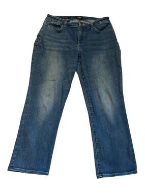 NYDJ Sheri Slim Lift x Tuck Technology Women's Jeans Size 12 Denim 5 Pockets